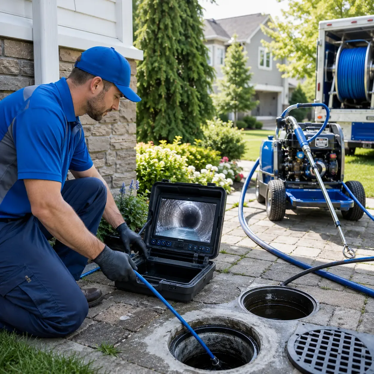 Outdoor drain cleaning professionals serving Yorktown, IA